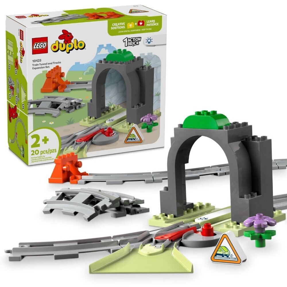 LEGO DUPLO Town Train Tunnel and Tracks Expansion Set - 10 Extra Pieces Easter